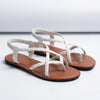 Flat Braided Strap Toe-Ring Sandals for Women