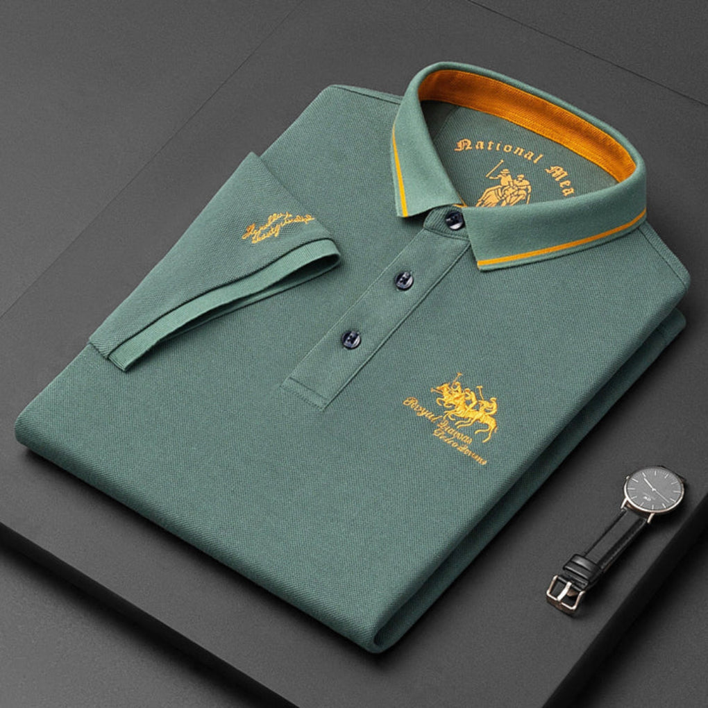 Casual Button Down Polo Shirt for Men