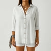 Long-Sleeve Button-Up Women's Blouse