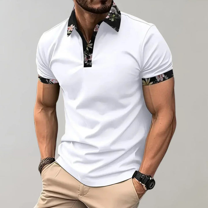Classic Fit Short Sleeve Polo Shirt for Men