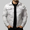 Casual Solid Denim Jacket for Men