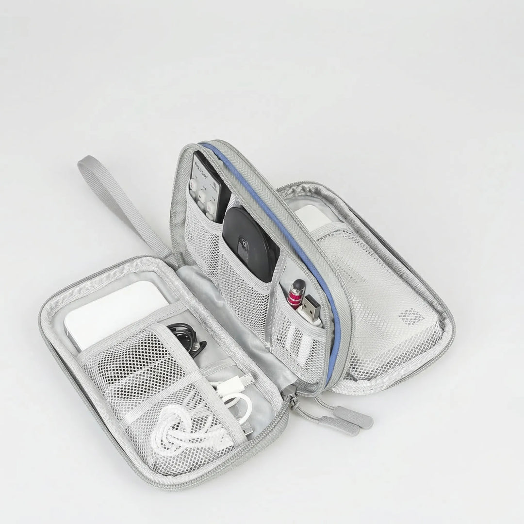 Cablivo - Double-Layer Travel Cable Organizer Pouch