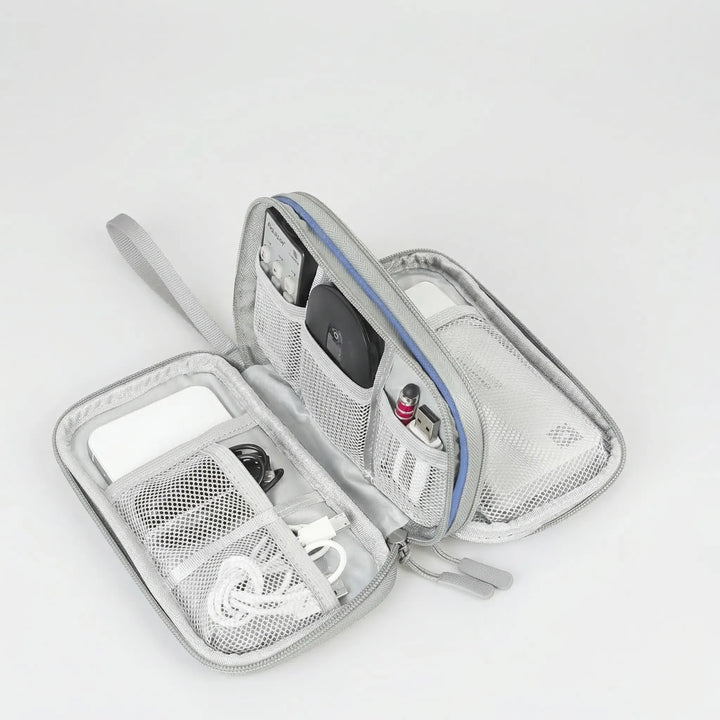 Cablivo - Double-Layer Travel Cable Organizer Pouch