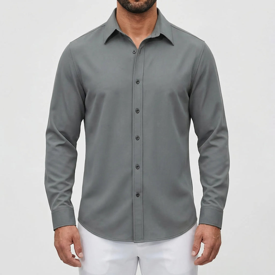 Calvrex - Long Sleeve Casual Button-Down Shirt