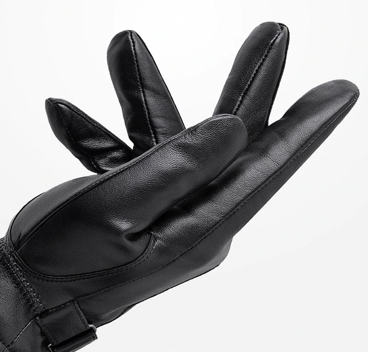 Men's Slim Fit Gloves – Suitable for Cold Weather, with Zip Fastening