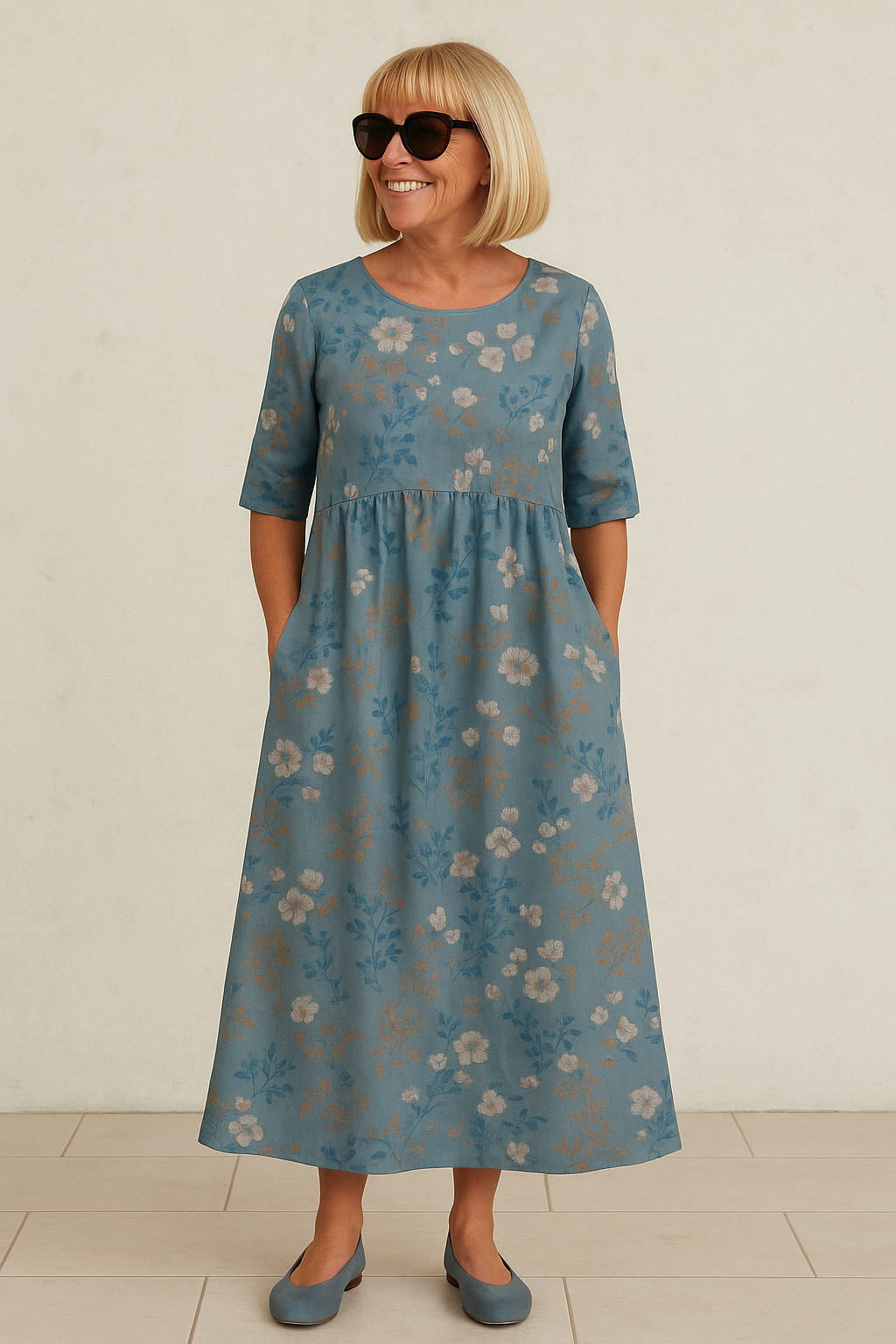 Elin™ | Elegant Flowing Midi Dress