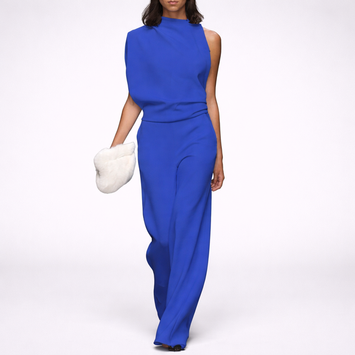Sleeveless Jumpsuit with Open Back for Women
