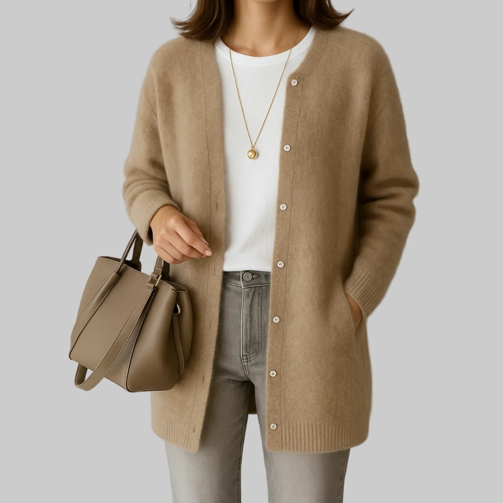Cozy Minimal Soft Knitted Jacket for Women