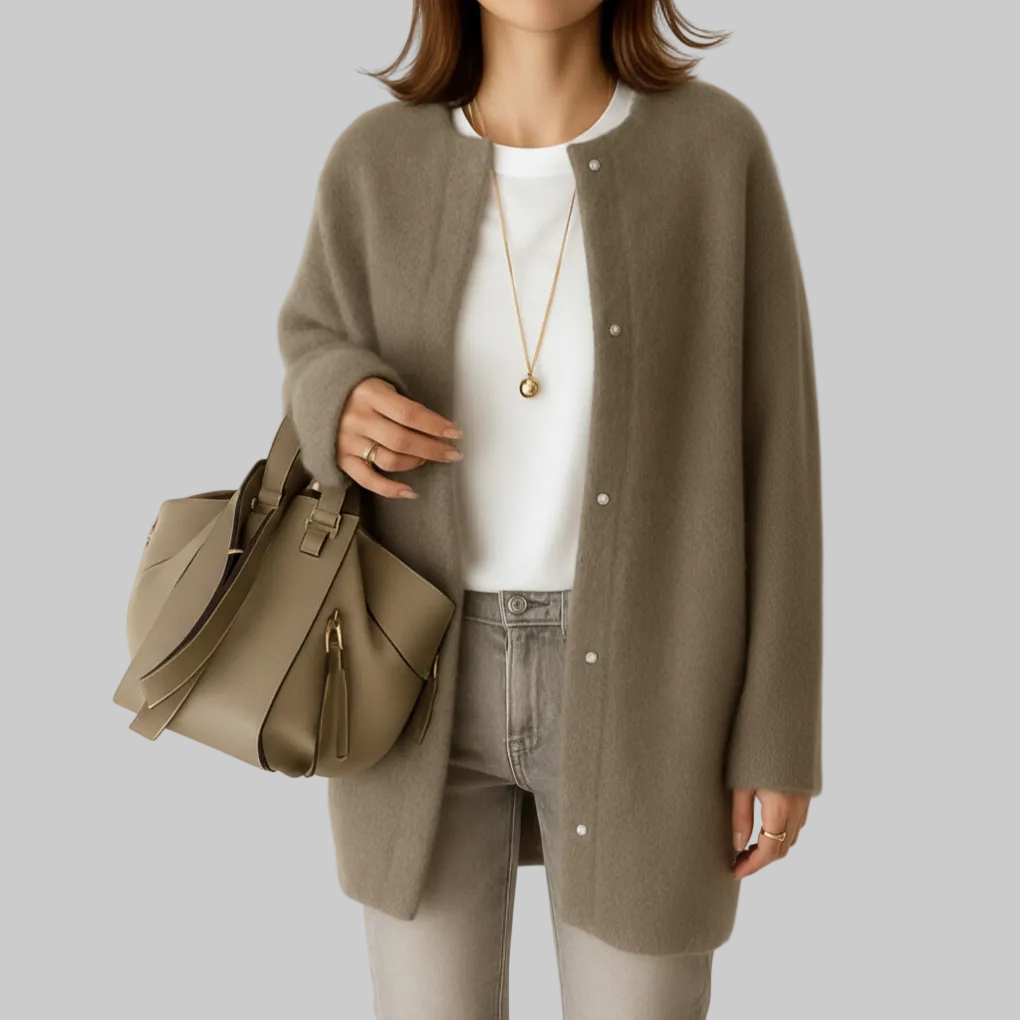 Cozy Minimal Soft Knitted Jacket for Women