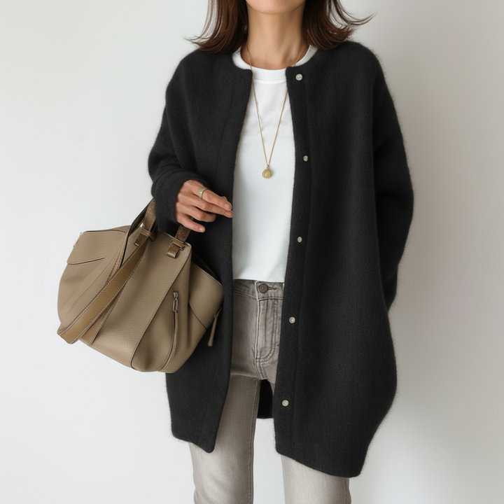 Cozy Minimal Soft Knitted Jacket for Women