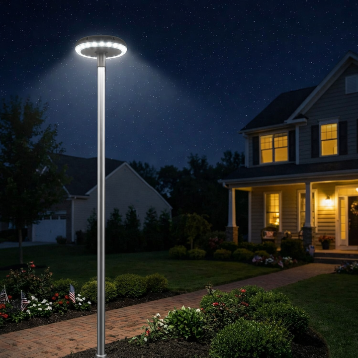 High-Output Solar Flagpole Topper Light/ Lamp