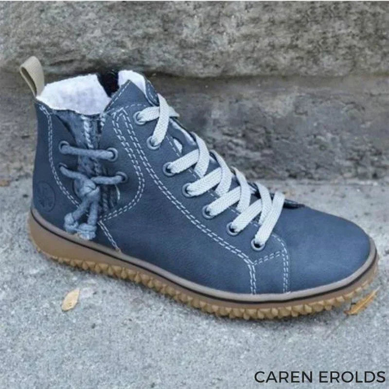 Classic Vintage Leather Winter Boots for Women – Sofia