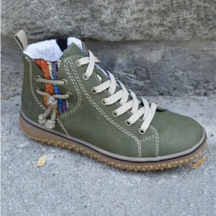 Classic Vintage Leather Winter Boots for Women – Sofia