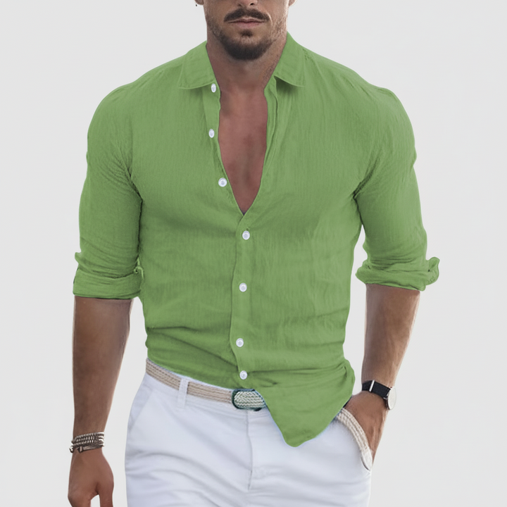 Slim Fit Mandarin Collar for Men