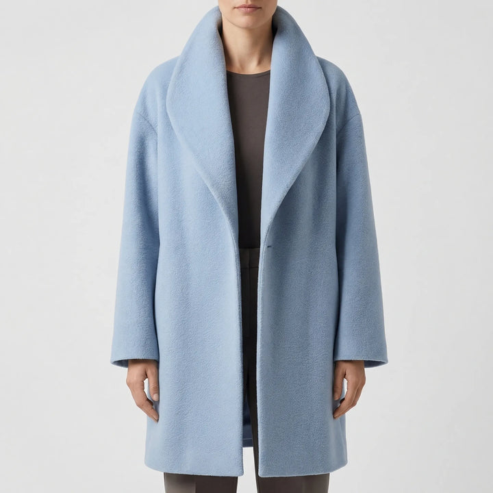 Clairette - Wide-Collar Hip-Length Women's Jacket