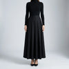 High-Waist Pleated Midi Skirt
