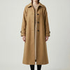 Longline Structured Button-Front Coat