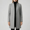 Long Structured Button-Front Coat for Women