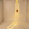 Animated LED Ladder Climbing Santa Decoration