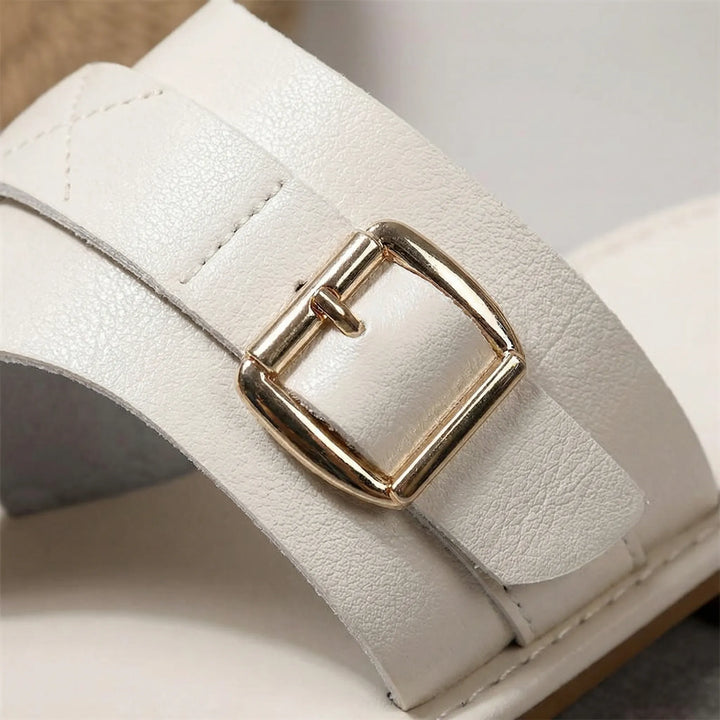 Coastelle - Open-Toe Slip-On Sandal With Buckle