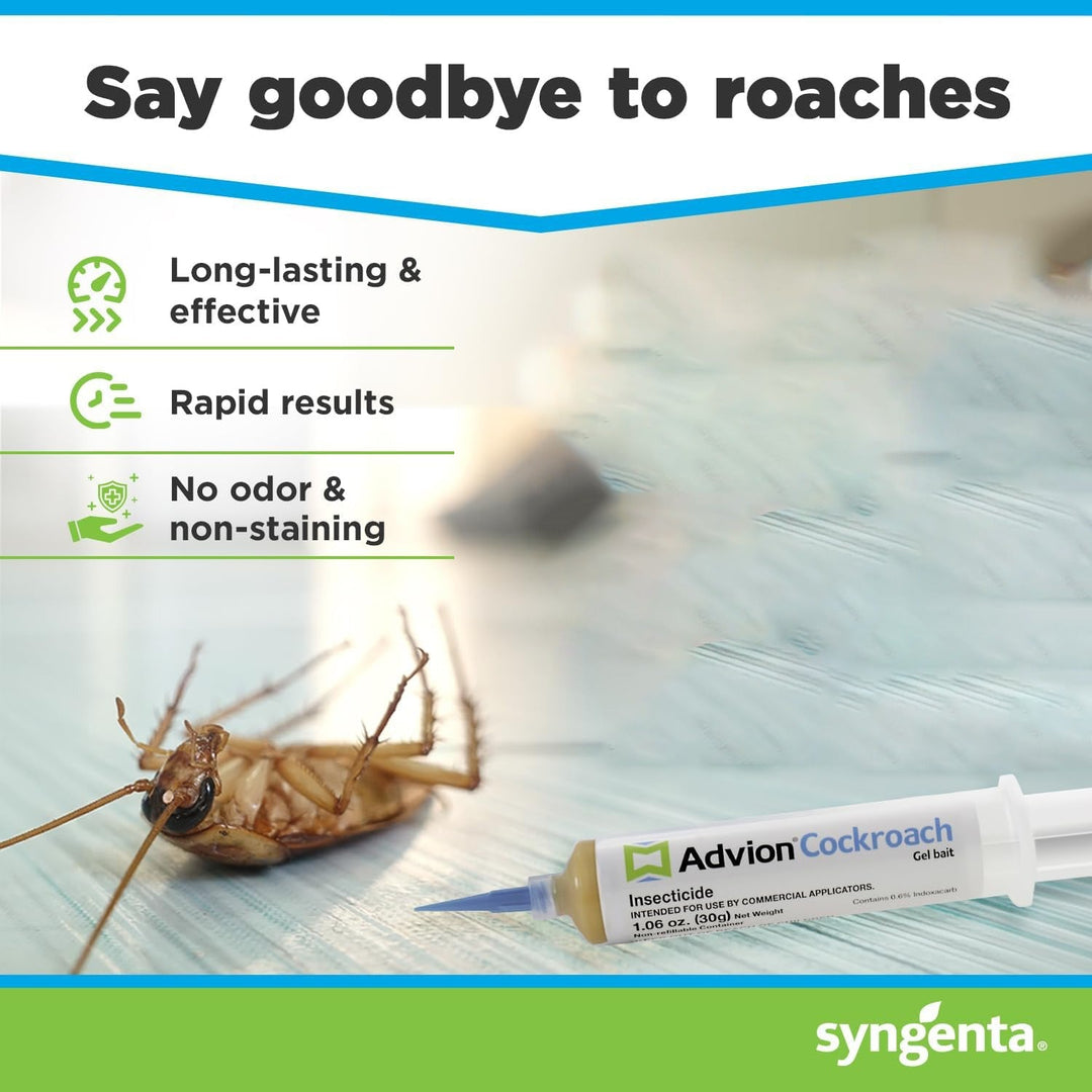 Advion Cockroach Gel Insecticide, Non-Toxic Insecticide, Pest Control