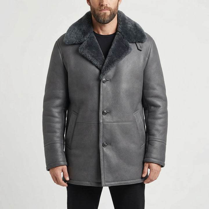 Coldrex - Padded Men's Winter Coat With Wide Collar
