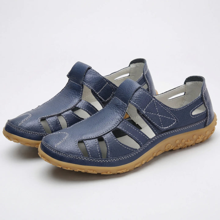 Comfavra - Closed-Toe Adjustable Strap Sandal