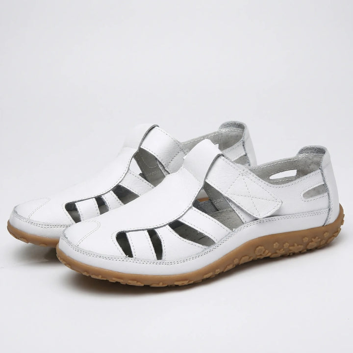Comfavra - Closed-Toe Adjustable Strap Sandal