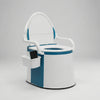 Portable Commode With Backrest And Armrests