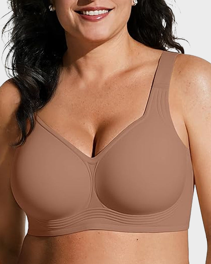 Comfortable Wire-Free Full-Coverage Jelly Bra with Smoothing Fit