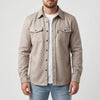 Long-Sleeve Button-Up Overshirt