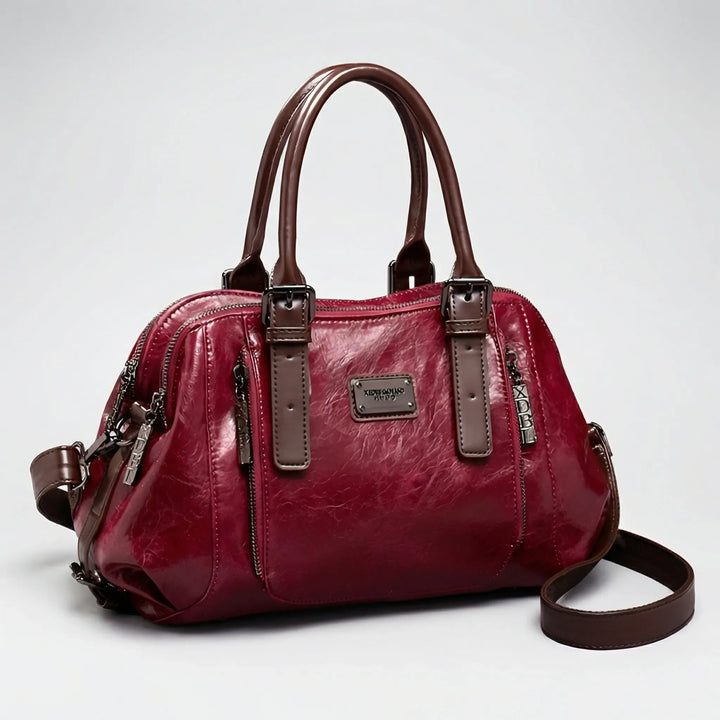Crostova - Structured Boston-Style Top Handle Bag