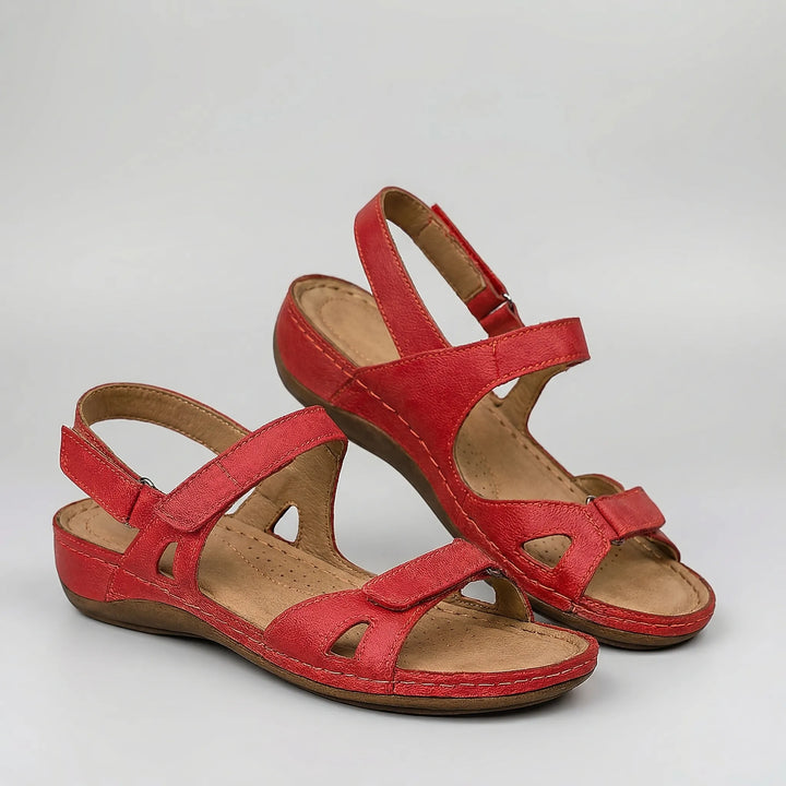 Cushvera - Open Toe Low Platform Sandal