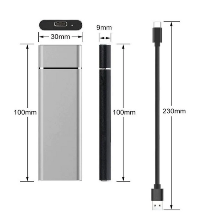 8TB External Hard Drive Slim Portable Drive for Everyday Storage