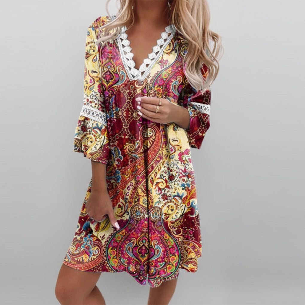 Stylish Printed Loose Dress