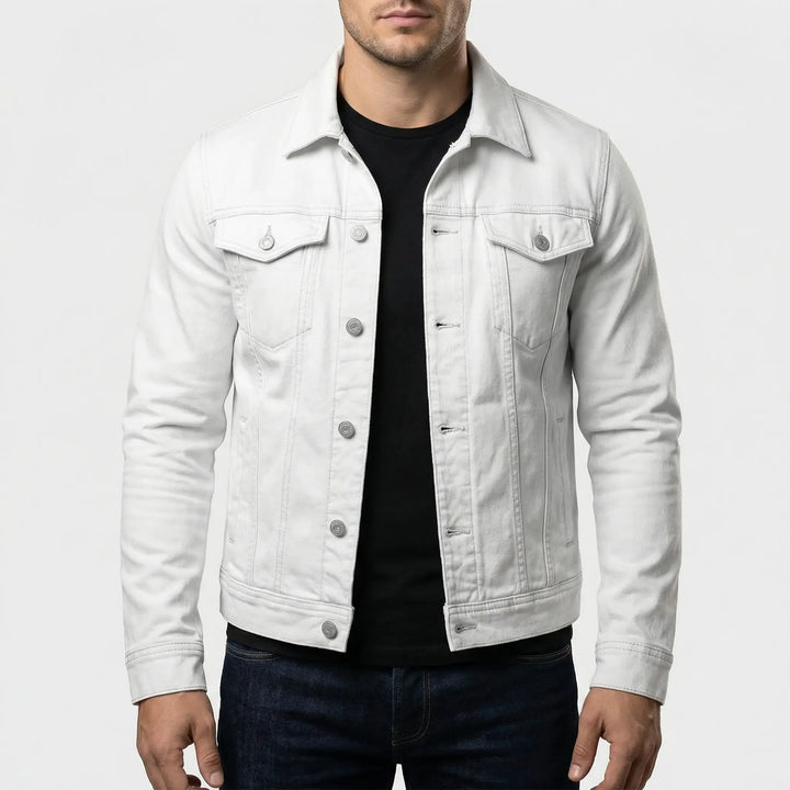 Denvaur - Classic Button-Up Men's Denim Jacket