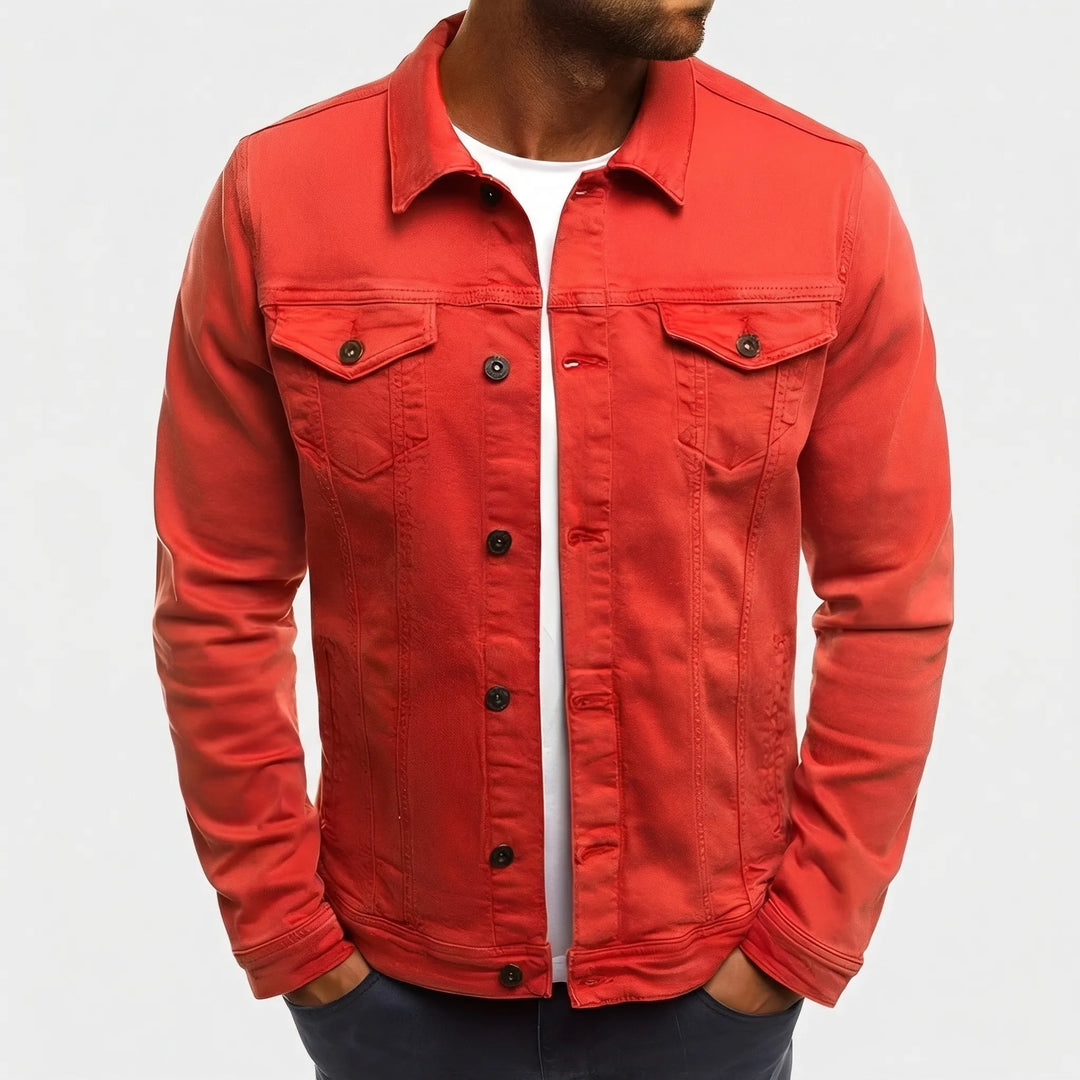Denvorx - Classic Button-Up Denim Jacket For Men