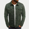 Classic Button-Up Denim Jacket For Men