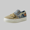 Patchwork Denim Slip-On Loafer for Women
