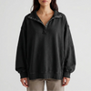 Oversized Henley With Side Split Pullover for Women