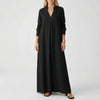 Floor-Length V-Neck Maxi Dress