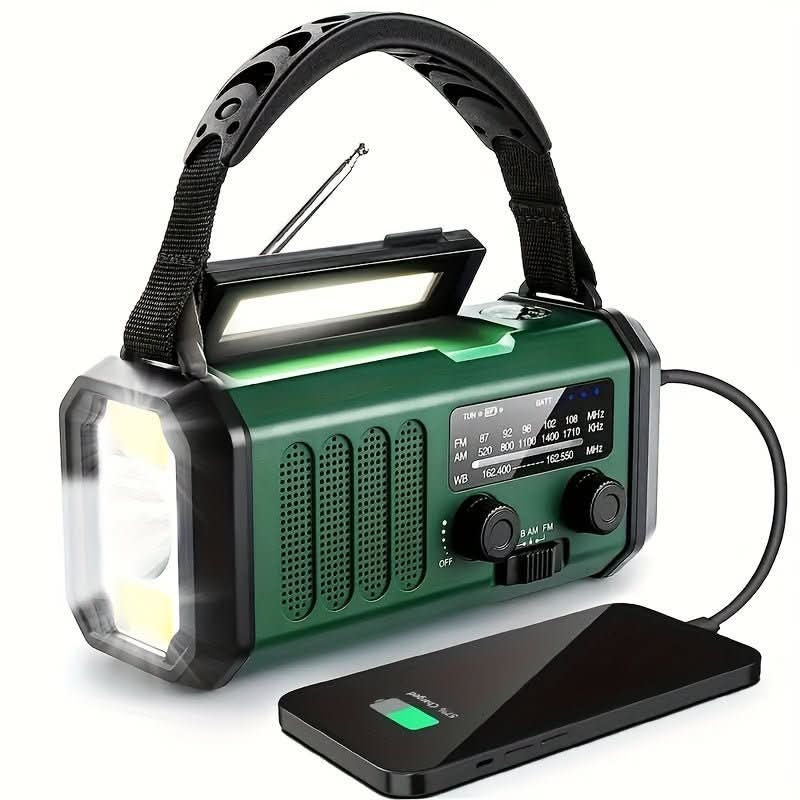 EcoPower Emergency Radio – Emergency Radio with Solar, Flashlight and USB Charging Function