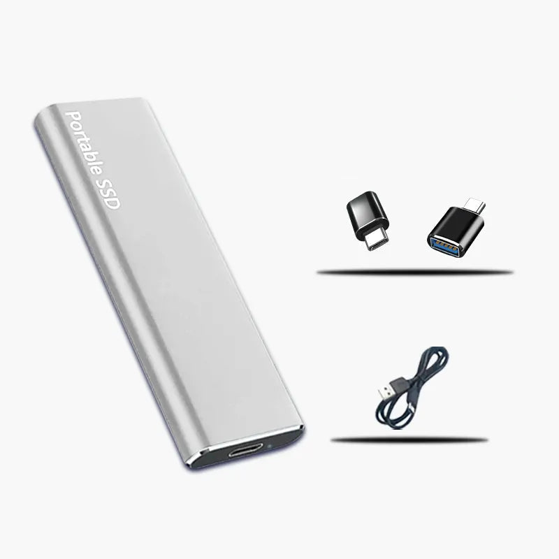 4 TB portable external hard drive with USB-C for data storage