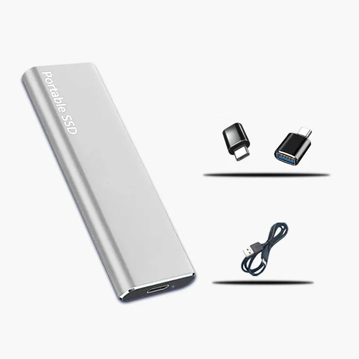 4 TB portable external hard drive with USB-C for data storage