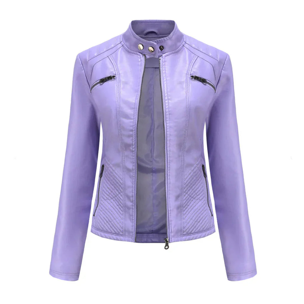 Classic Biker Design Coat for Women