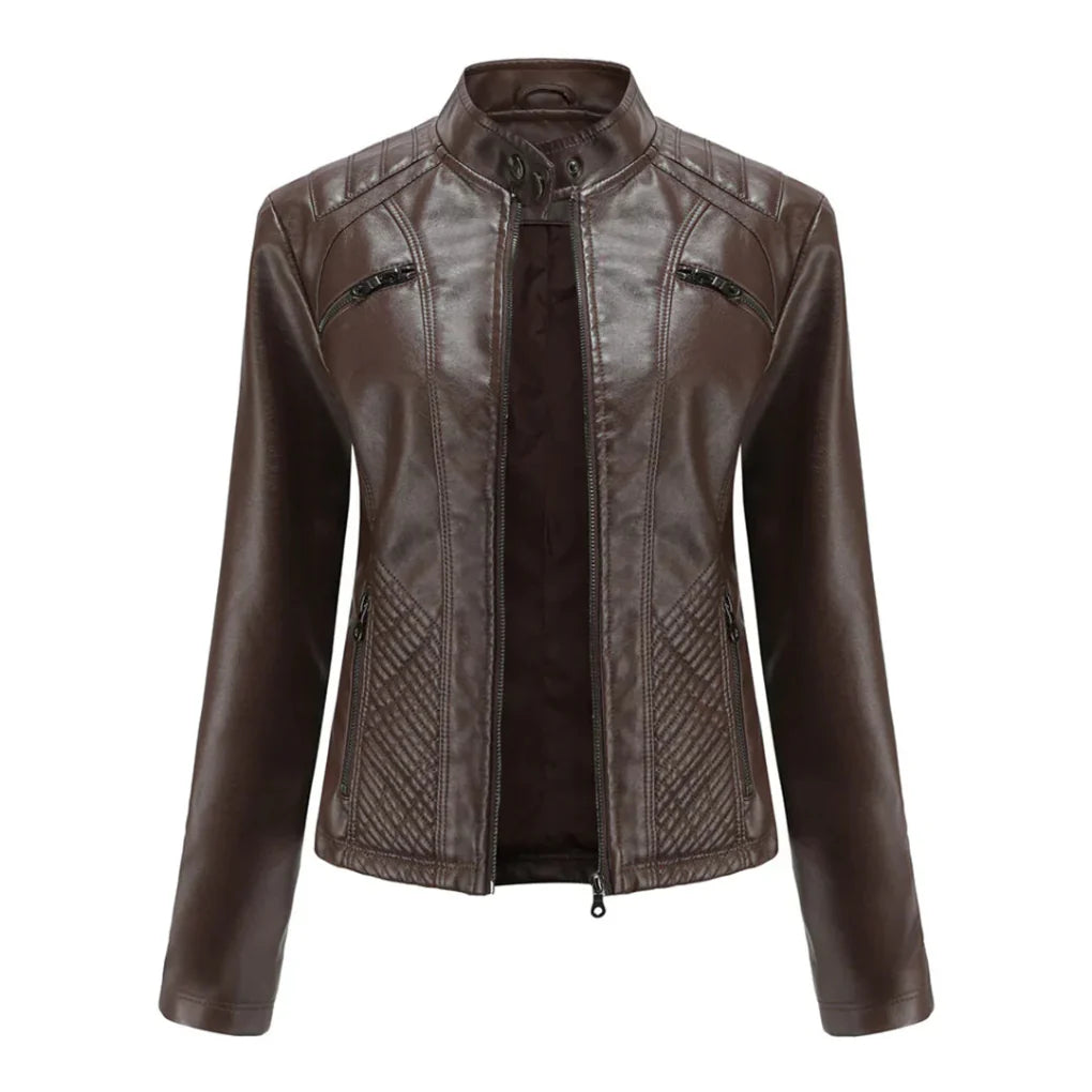 Classic Biker Design Coat for Women