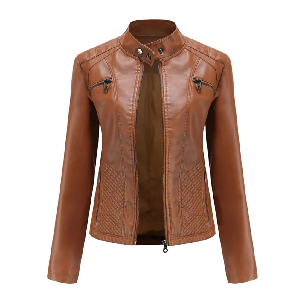 Classic Biker Design Coat for Women