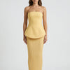 Strapless Sculpted Maxi Dress