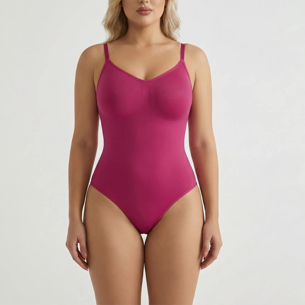 Seamless Form-Fitting Spaghetti Strap Bodysuit