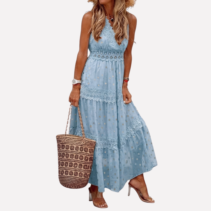 Long Printed Maxi Dress for Women